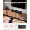 VEVOR Sound Bar for Smart TV, 2.0 Channel, 17-Inch Compact Soundbar TV Speakers for Projector, Bluetooth AUX Connection, Remote Control, Easy Setup, 80W Surround Sound System for PC Home Theater Audio