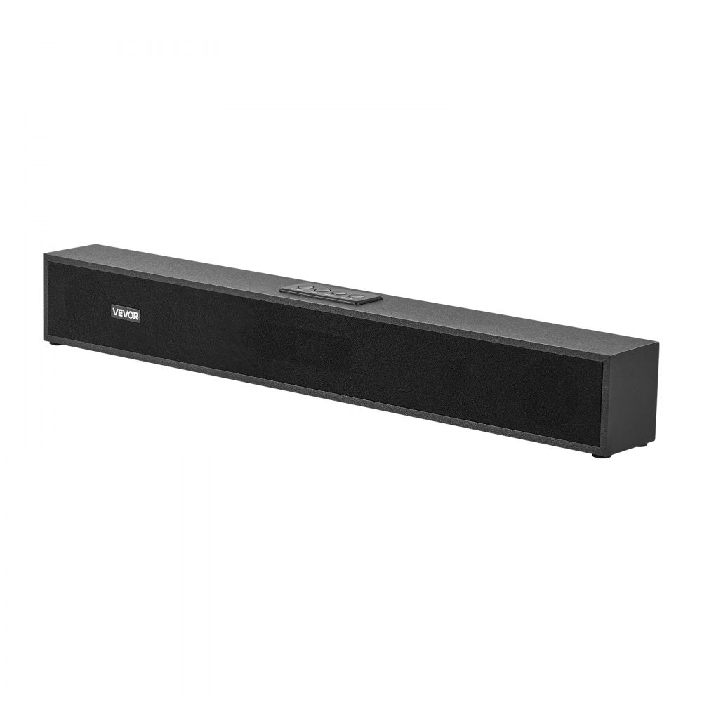 VEVOR Sound Bar for Smart TV, 2.0 Channel, 24-Inch Compact Soundbar TV Speakers for Projector, Bluetooth AUX Connection, Remote Control, Easy Setup, 80W Surround Sound System for PC Home Theater Audio