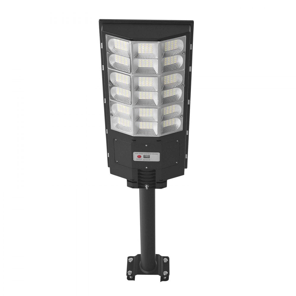 VEVOR 12000W Solar Street Light Outdoor, 900000LM, Commercial Parking Lot Light Dusk to Dawn, LED Flood Security Lamp with Motion Sensor, IP65 Waterproof Wide Angle Outdoor Lighting, for Driveway Yard