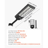 VEVOR 8000W Solar Street Lights Outdoor, 450000LM, Commercial Parking Lot Lights Dusk to Dawn, LED Flood Security Lamp with Motion Sensor, IP67 Waterproof Outdoor Lighting, for Driveway Yard, 2 Pack