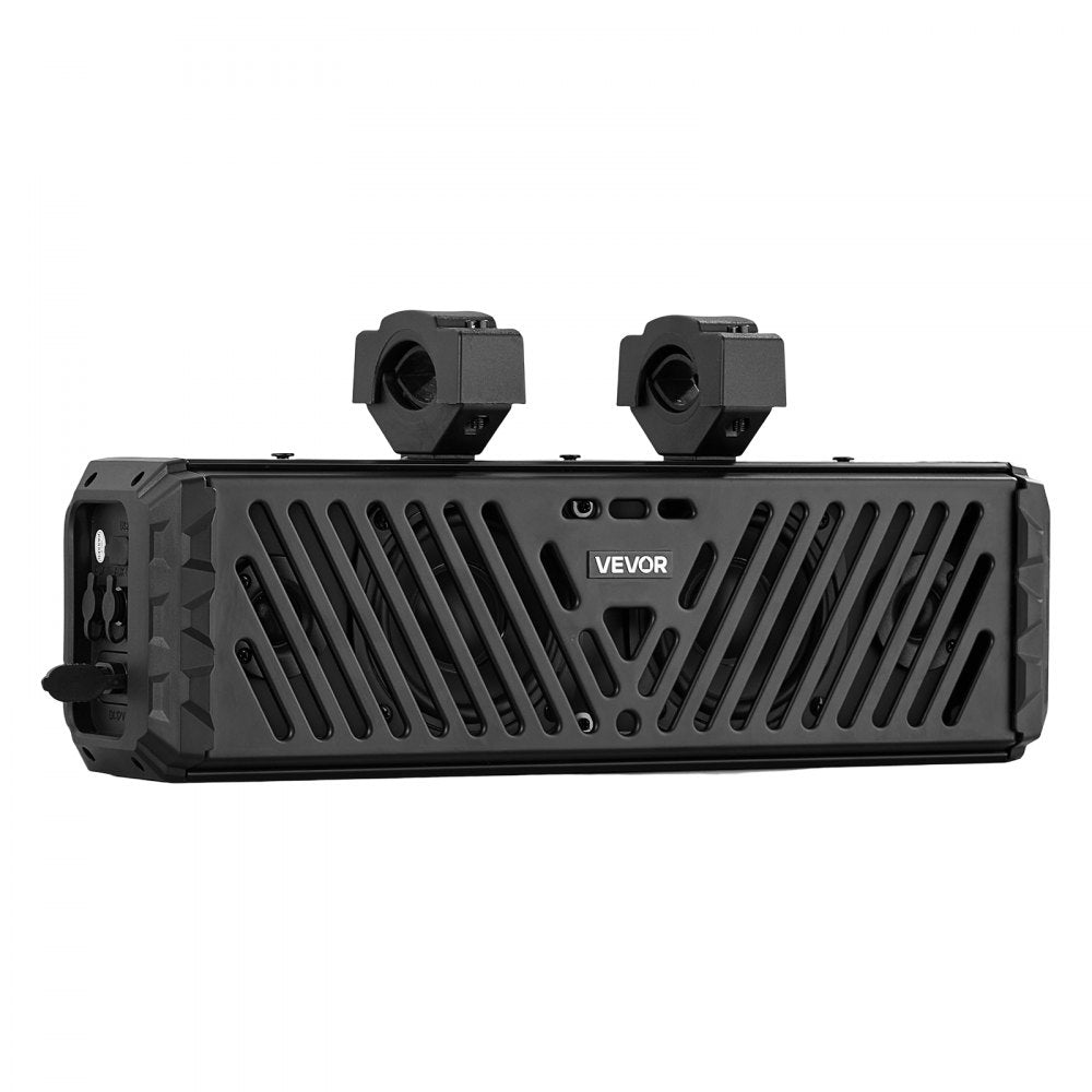 VEVOR UTV Sound Bar 17.3 Inch 4-Speaker Golf Cart Soundbar with Bluetooth, for UTVs ATVs Golf Carts Boats, Support Bluetooth USB AUX IN RF Remote, with RGB Multicolor Illumination, IP65 Waterproof