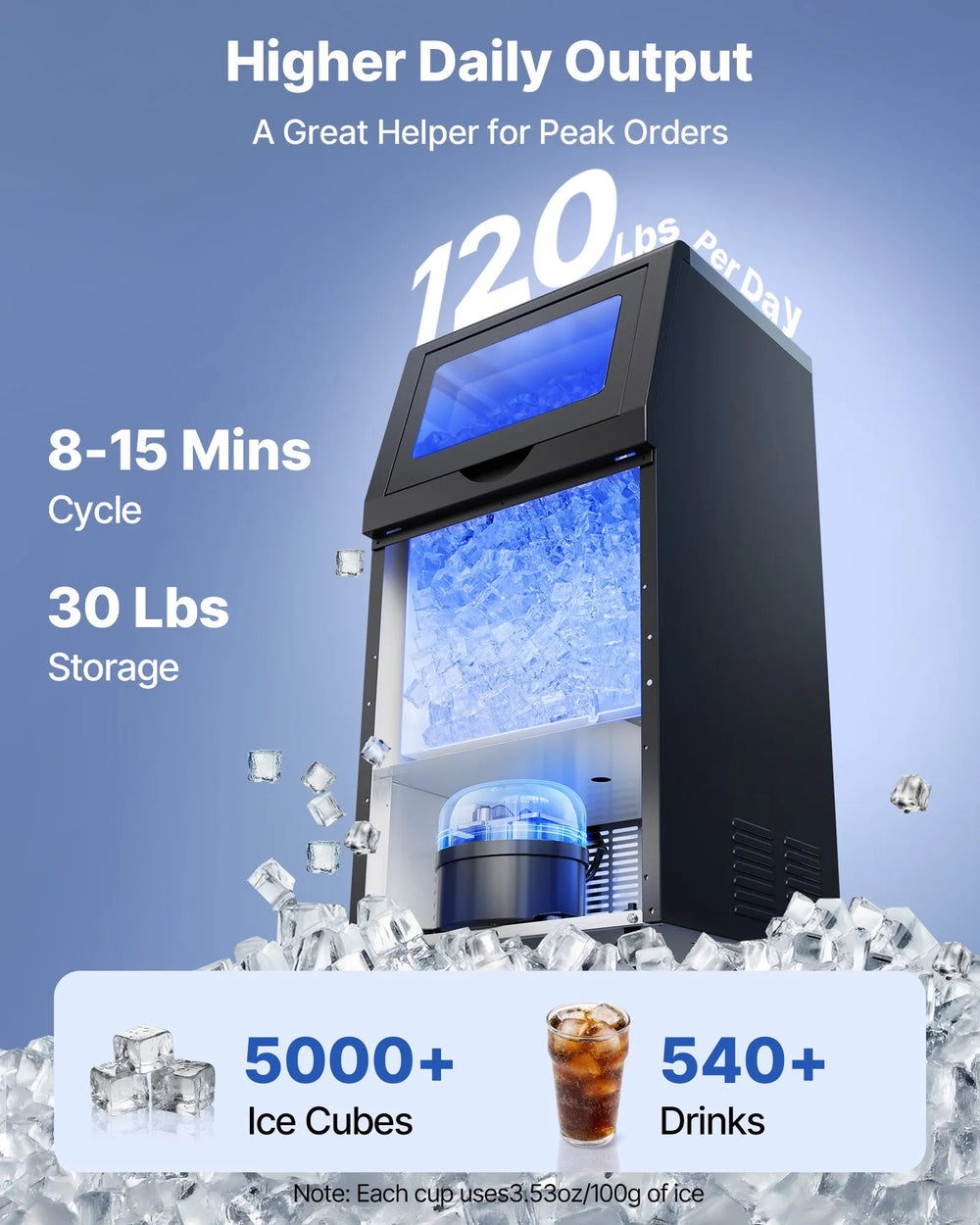 VEVOR Commercial Ice Maker Machine - Image 2
