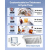 VEVOR Commercial Ice Maker Machine, 150 lbs/24h with 30 lbs Storage Capacity, Built-in/Freestanding/Under Counter, Stainless Steel Ice Maker with LED Display & Self-Cleaning, for Home Bar Restaurant