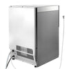 VEVOR Commercial Ice Maker Machine, 200 lbs/24h with 50 lbs Storage Capacity, Built-in/Freestanding/Under Counter, Stainless Steel Ice Maker with LED Display & Self-Cleaning, for Home Bar Restaurant