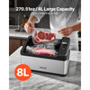 VEVOR Sous Vide Cooker, 800W Sous-Vide Machine, Suveed Cooking Machine with LED Digital Display, Glass Lid, Precise Temperature & Timer Control, for Family & Friends, All-in-One Sous Vide Pot