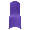 VEVOR 50 Pcs Purple Chair Covers, Polyester Spandex Chair Cover, Stretch Slipcovers for Wedding Party Dining Banquet Flat-Front Chair Covers, Fits Chair Measures up to 20.08 x 17.72 x 37.4 inch