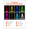 VEVOR LED Moving Head Light, 30W RGB Stage Light DJ Lighting Black 1 Pack, Spotlight for Weddings, Parties, Events, Live Show, 8 Gobos & 8 Color, 540° Pan & 270° Tilt, DMX Control, Sound Activated
