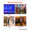 VEVOR LED Moving Head Light, 30W RGB Stage Light DJ Lighting Black 1 Pack, Spotlight for Weddings, Parties, Events, Live Show, 8 Gobos & 8 Color, 540° Pan & 270° Tilt, DMX Control, Sound Activated