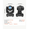 VEVOR LED Moving Head Light, 30W RGB Stage Light DJ Lighting Black 1 Pack, Spotlight for Weddings, Parties, Events, Live Show, 8 Gobos & 8 Color, 540° Pan & 270° Tilt, DMX Control, Sound Activated