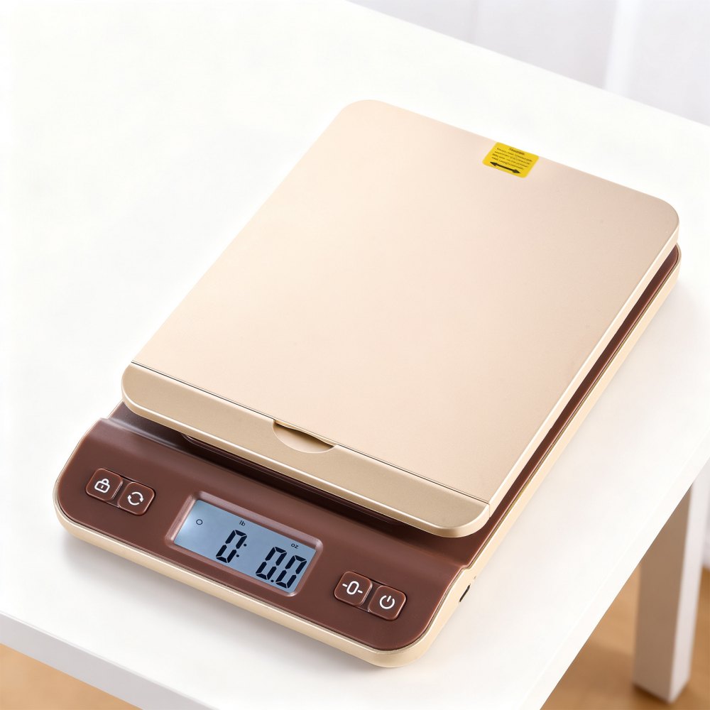 VEVOR Digital Shipping Postal Scale, 0.1 oz High Accuracy, 88 lbs Postal Scale with Hold/Tare/Auto-off Function, Flip Holder Design & Easy Calibration, Fit for Home and Office Use, Battery Included