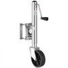 VEVOR Trailer Jack with Wheel, 1000 lbs Load Capacity, Heavy Duty Swivel Boat Trailer Jack with PP Single Wheel & Ergonomic Handle, 10-inch Lift, Fit for RVs, Boats, Horse Trailers, Utility Trailers