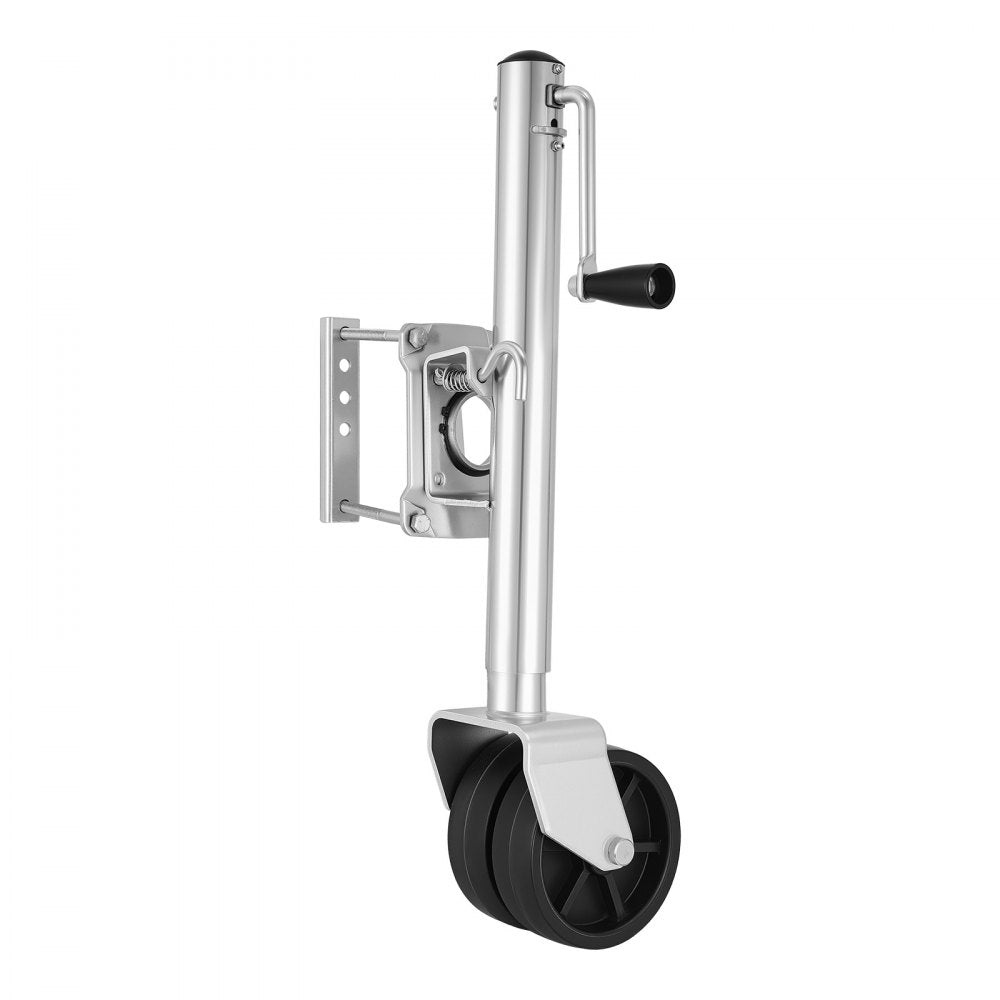 VEVOR Trailer Jack with Wheel, 2000 lbs Load Capacity, Heavy Duty Swivel Boat Trailer Jack with PP Dual Wheel & Ergonomic Handle, 15-27 Inch Lift Range, Fit for RVs, Boats and Utility Trailers