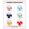 VEVOR Satin Chair Sashes Bows, 100PCS Chair Ribbon Ties Back Sash, 7 x 108 inch, Red Wedding Reception Decoration, for Wedding Ceremony Baby Shower Party Events Banquet Chair Cover Decoration