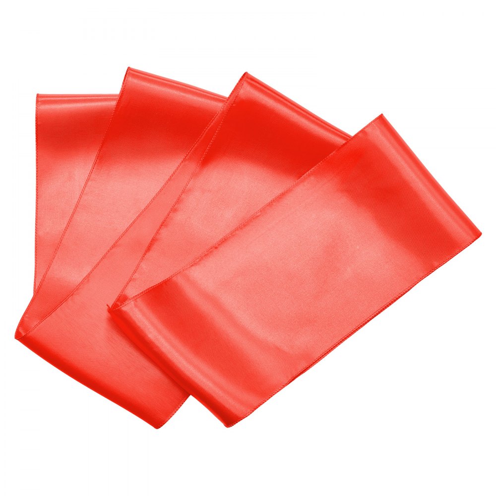 VEVOR Satin Chair Sashes Bows, 100PCS Chair Ribbon Ties Back Sash, 7 x 108 inch, Red Wedding Reception Decoration, for Wedding Ceremony Baby Shower Party Events Banquet Chair Cover Decoration