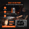 VEVOR Automotive Smoke Machine Leak Detector, EVAP Smoke Machine Leak Tester with Built-in Air Pump, Pressure Gauge, Oil Level & Flow Meter, 2-Mode Vacuum Diagnostic Detector for EVAP Fuel Pipe System