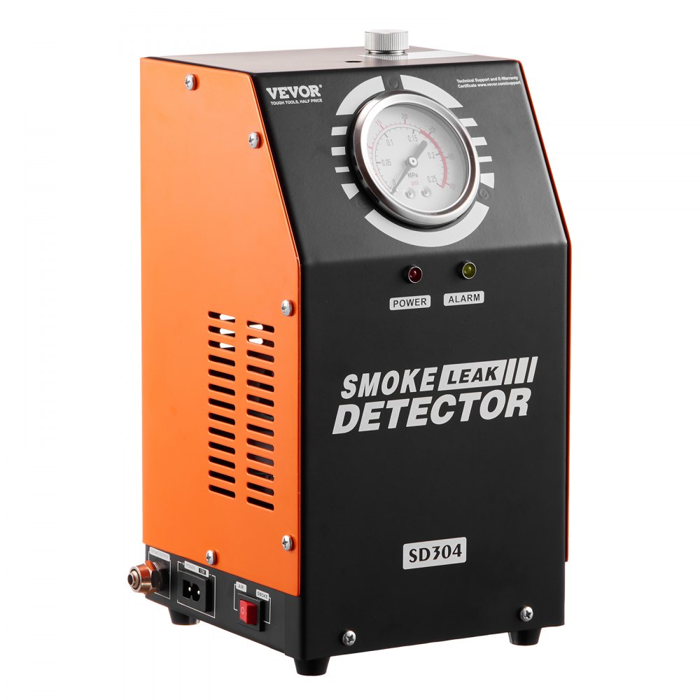 VEVOR Automotive Smoke Machine Leak Detector, EVAP Smoke Machine Leak Tester with Built-in Air Pump and Pressure Gauge, Dual-Mode Vacuum Pipe Fuel Diagnostic Detector for DC12V Cars, Trucks, ATVs
