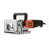 VEVOR Biscuit Plate Joiner, 5.9A, Plate Joiner Tool Kit with 11,600 RPM 760W Motor, 45-Degree Locating Notch, Carbide Tipped Blade, Wood Biscuits, Dust Bag, Adjustable Angle & Depth, for Woodworking