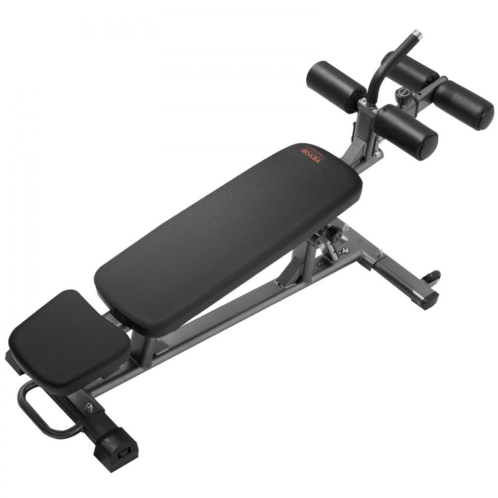 VEVOR Weight Bench, Adjustable Strength Training Bench, Press Bench for Full Body Workout, 1000 LBS Multi-Purpose Sit up Bench for Home Gym Exercise, Incline Decline Bench with Reverse Crunch Handle