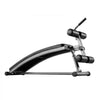 VEVOR Sit Up Bench, Curved Decline Ab Bench with Reverse Crunch Handle, with 6 Adjustable Height Setting, Heavy Duty Steel, 600 Lbs Capacity for Home Gym Workouts, Strength Training, Full Body Muscles