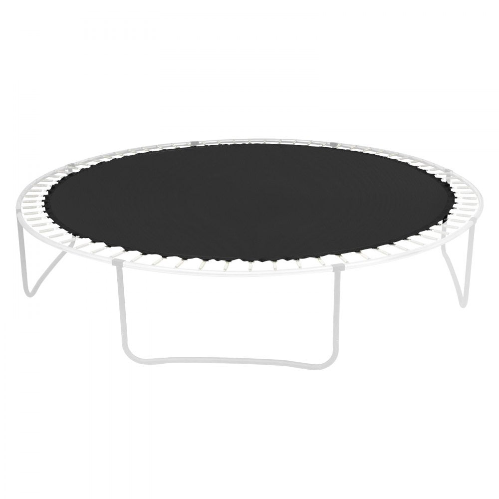 VEVOR Replacement Trampoline Mat, Jumping Mat Fits 12ft Frame, Universal Jumping Mat for 12ft Round Trampoline, Reinforce UV-Resistant Mat with Spring Tool & Durable V-Rings, Fit 5.5" Spring Length