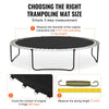 VEVOR Replacement Trampoline Mat, Jumping Mat Fits 14ft Frame, Universal Jumping Mat for 14ft Round Trampoline, Reinforce UV-Resistant Mat with Spring Tool & Durable V-Rings, Fit 7" Spring Length