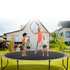 VEVOR Replacement Trampoline Mat, Jumping Mat Fits 15ft Frame, Universal Jumping Mat for 15ft Round Trampoline, Reinforce UV-Resistant Mat with Spring Tool & Durable V-Rings, Fit 6.5" Spring Length