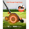 VEVOR Lawn Edger, 8-inch Blade Length, 12 Amp Electric Edger Lawn Tool, 4000 RPM, with 3-Position Blade Depth, 65 Mn, Pivoting Handle, Dual Wheels, for Lawns, Driveways, Yards, and Sidewalk Edges