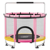 VEVOR 60" Trampoline for Kids, 5 FT Toddler Mini Trampoline, 132 lbs Indoor Outdoor Play Toys with Enclosure Net and Adjustable Gymnastics Bar, Christmas Toys Birthday Gifts for Girls Boys