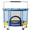 VEVOR 60" Trampoline for Kids, 5 FT Toddler Mini Trampoline, 132 lbs Indoor Outdoor Play Toys with Enclosure Net and Adjustable Gymnastics Bar, Christmas Toys Birthday Gifts for Girls Boys