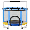 VEVOR 60" Trampoline for Kids, 5 FT Toddler Mini Trampoline, 132 lbs Indoor Outdoor Play Toys with Enclosure Net and Adjustable Gymnastics Bar, Christmas Toys Birthday Gifts for Girls Boys