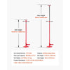 VEVOR Underhoist Support Stand, 3/4 Ton (1653 lbs) Capacity Under Hoist Jack Stand, Lifting from 51.97" to 80", Bearing Mounted Spin Handle, Foot Pedal, 12" Diameter Base, Support Vehicle Components