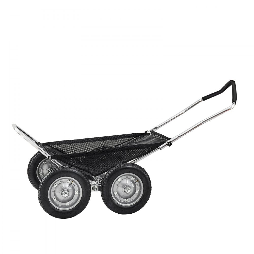 VEVOR Game Carts for Hunting, 500LBS Deer Cart Game Hauler, Heavy-Duty Crawler Cart, All-Terrain Folding Deer Hauling Cart with Shock-Absorbing Tires, Utility Gear Dolly for Hunting Fishing Hiking