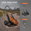 VEVOR Deer Cart, 500 LBS Capacity Folding Game Cart, Deer Cart Game Hauler with 4 Big Wheels & Ergonomic Handle, Heavy-Duty Game Cart Accessories, Utility Gear Dolly for Hunting Fishing Hiking