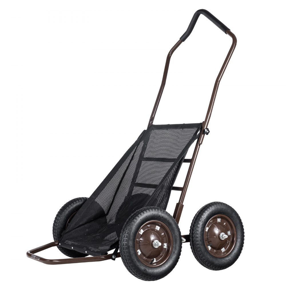VEVOR Deer Cart, 500 LBS Capacity Folding Game Cart, Deer Cart Game Hauler with 4 Big Wheels & Ergonomic Handle, Heavy-Duty Game Cart Accessories, Utility Gear Dolly for Hunting Fishing Hiking