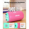 VEVOR Gymnastics Barrel Air Roller 23.6x40 in Inflatable Tumbling Air Mat, Octagon Tumbler Trainer with Electric Pump, Equipment for Back Handspring Training/Home Use/Gym/Yoga/Cheerleading, Pink