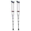 VEVOR Underarm Crutches, 13-Level Height Adjustable Underarm Walking Crutches, Lightweight Aluminum Crutches for Adults Teenager - with Soft Underarm Pad for Leg Injury Surgery Disabled, 1 Pair 300LBS