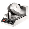 VEVOR Commercial Waffle Maker, 1 Piece per Batch, 1300W Round Waffle Iron, Non-Stick Waffle Baker Machine with 122-572℉ / 50-300℃ Temp Range Teflon-Coated Baking Pans Stainless Steel Body, 120V