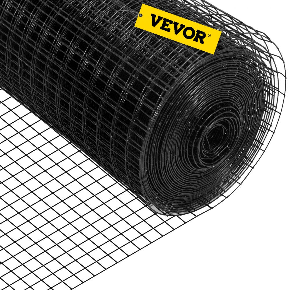VEVOR Hardware Cloth, 36" x 50' & 1"x1" Mesh Size, Galvanized Steel Vinyl Coated 16 Gauge Chicken Wire Fencing with A Cutting Plier & A Pair of Fabric Gloves, for Garden Fencing & Pet Enclosures,