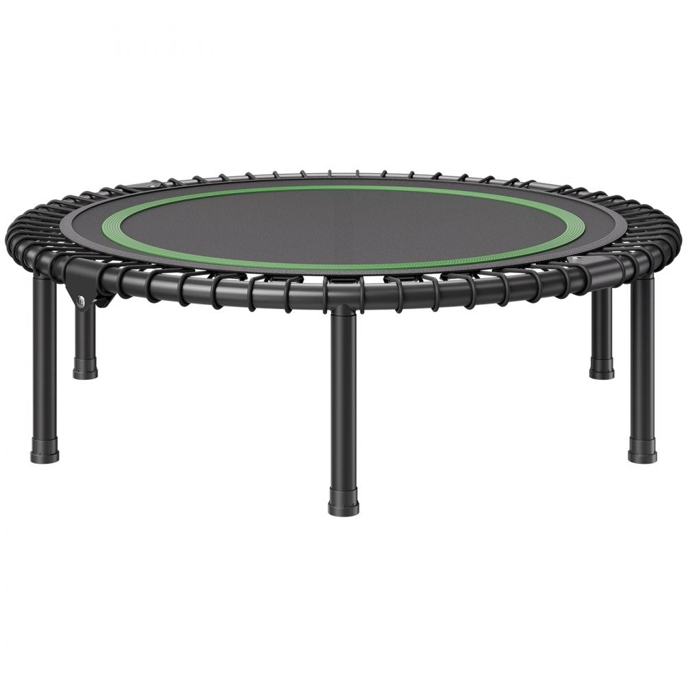 VEVOR Foldable Mini Trampoline, 40 Inch Fitness Rebounder, Max Load 330 lbs Exercise Trampoline, Stable & Quiet Indoor Small Workout Trampoline, Mini Trampoline for Adults Indoor/Garden Workout