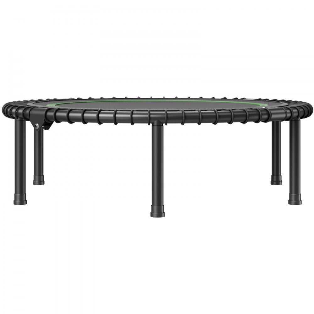 VEVOR Foldable Mini Trampoline, 40 Inch Fitness Rebounder, Max Load 330 lbs Exercise Trampoline, Stable & Quiet Indoor Small Workout Trampoline, Mini Trampoline for Adults Indoor/Garden Workout