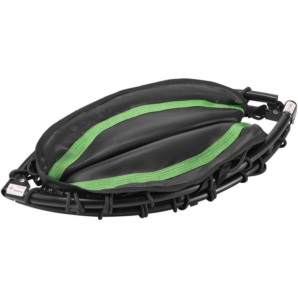 VEVOR Foldable Mini Trampoline, 40 Inch Fitness Rebounder, Max Load 330 lbs Exercise Trampoline, Stable & Quiet Indoor Small Workout Trampoline, Mini Trampoline for Adults Indoor/Garden Workout