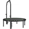 VEVOR Foldable Mini Trampoline, 40 Inch Fitness Rebounder, Max Load 330lbs Exercise Trampoline, Stable & Quiet Trampoline with 4 Level Height Adjustable Foam Handle, for Adults Indoor/Garden Workout