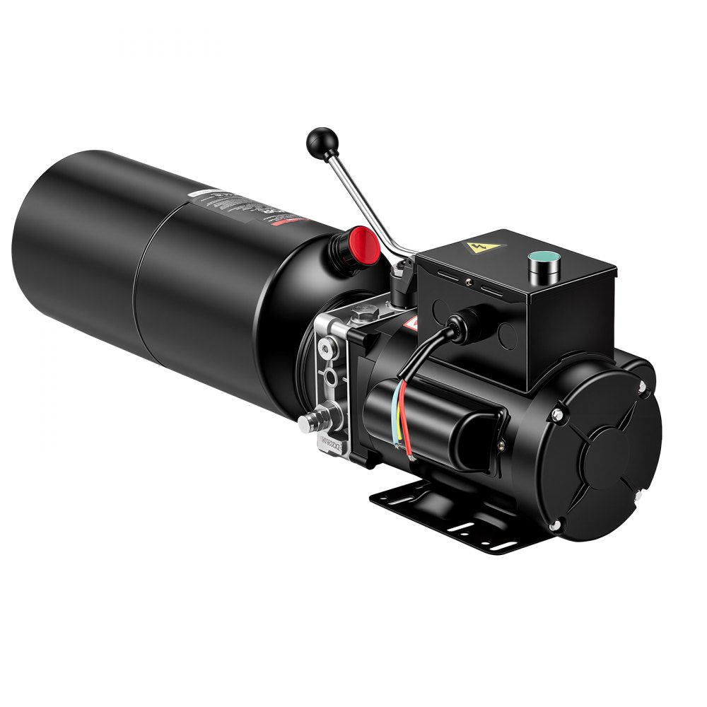 VEVOR 110V 10 Quart Hydraulic Power Unit, 2.2KW Automotive Hydraulic Pump for Dump Trailers, Auto Shop Car Lift Power Unit for Two and Four-Post Auto Hoists (Vertical Installation)