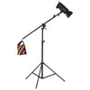VEVOR Air Cushioned Aluminum Light Stand, Max Height 12.8 ft/390 cm, Adjustable Photography Stand with Boom Arm, Sandbag, Max Load 5kg, 1/4 in Screw for Softbox, Studio Flash, Umbrella, Ring Light