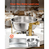 VEVOR 4 Packs Chafing Dishes for Buffet Set, 6QT Stainless Steel Chafer, for Banquet Party Wedding Catering Events, Round Stackable Buffet Servers and Warmers, with 4 Pots and Fuel Holder