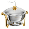 VEVOR 4 Packs Chafing Dishes for Buffet Set, 6QT Stainless Steel Chafer, for Banquet Party Wedding Catering Events, Round Stackable Buffet Servers and Warmers, with 4 Pots and Fuel Holder