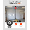VEVOR Hand Chain Hoist, 1 Ton 2200 lbs Capacity, Manual Chain Block with Upgrade G70 Galvanized Chain, 10 ft Lifting Height, Heavy Duty Pulley Hoist for Garage Warehouse Automotive Machinery, Red