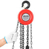VEVOR Hand Chain Hoist, 1 Ton 2200 lbs Capacity, Manual Chain Block with Upgrade G70 Galvanized Chain, 10 ft Lifting Height, Heavy Duty Pulley Hoist for Garage Warehouse Automotive Machinery, Red