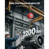 VEVOR Hand Chain Hoist, 1 Ton 2200 lbs Capacity, Manual Chain Block with Upgrade G70 Galvanized Chain, 8 ft Lifting Height, Heavy Duty Pulley Hoist for Garage Warehouse Automotive Machinery, Red