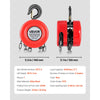 VEVOR Hand Chain Hoist, 2 Ton 4400 lbs Capacity, Manual Chain Block with Upgrade G70 Galvanized Chain, 10 ft Lifting Height, Heavy Duty Pulley Hoist for Garage Warehouse Automotive Machinery, Red